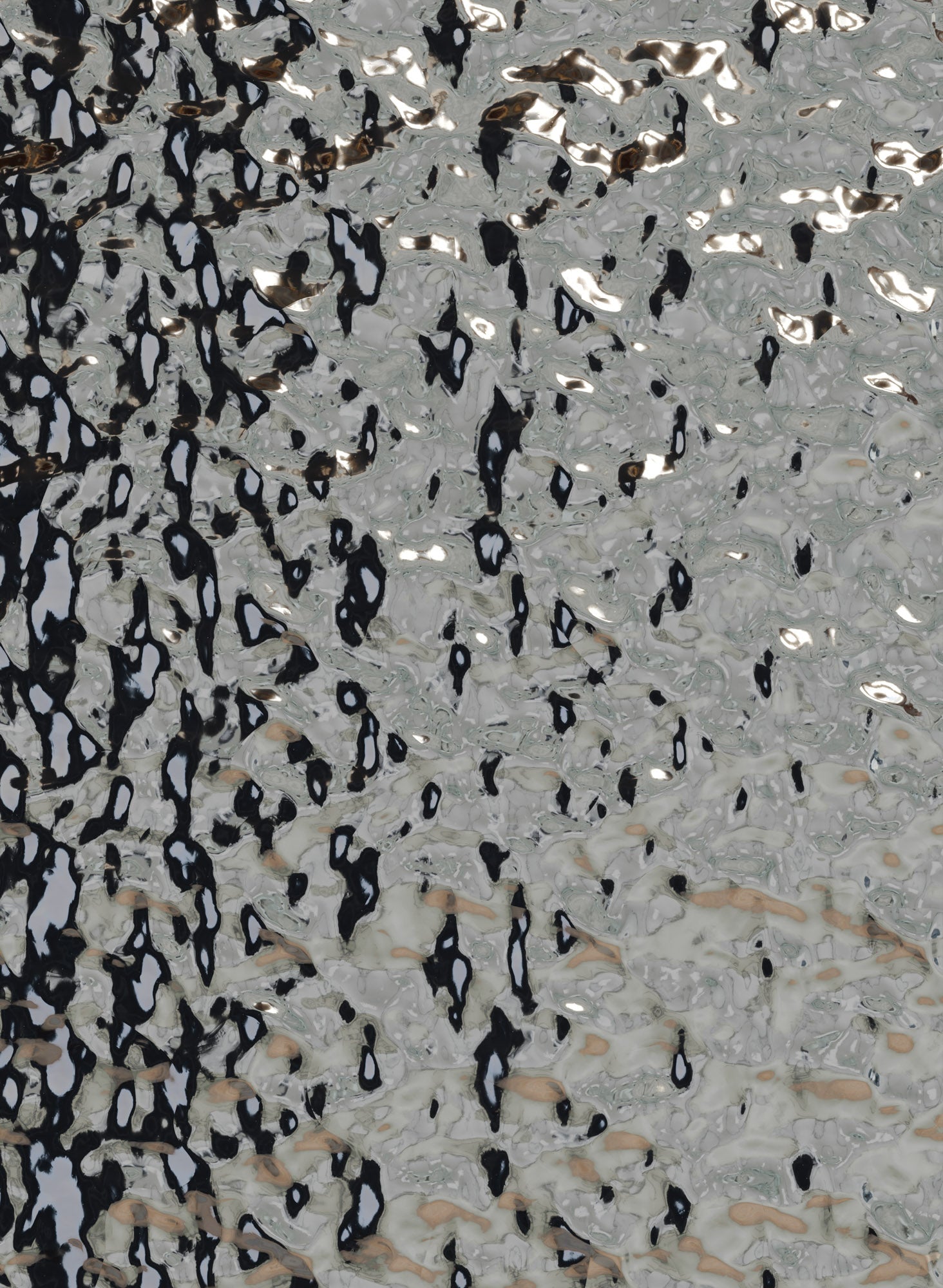 Design panel Alu Mirror Polished Lava Natural - Wood on Wall